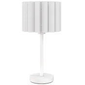 HOMCOM HOMCOM namizna svetilka kovina, plastika 25D x 25Š x 48,5V cm belo, (5000242774)