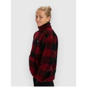 Quiksilver Mercury Woodlands Sherpa Kids Half-Zip Fleec woodlands biking red
