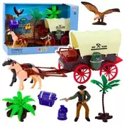 Kaubojski set figura, zapadnjački vagonski konji, kaubojske palme