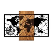 Wallity Zidna dekoracija World Map 3 M, 84x57cm