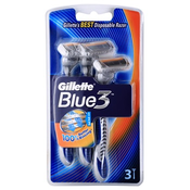 GILLETTE Blue 3 brivniki za enkratno uporabo 3 kos (Disposable Razor)