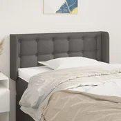 Vidaxl vidaXL Vzglavnik s krilci siv 93x16x78/88 cm umetno usnje