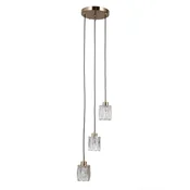 ITALUX PND-40813-3R-HBR - Luster na sajli TORNO 3xE14/40W/230V zlatni