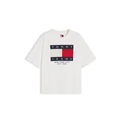 Tommy Jeans Majica temno modra/grenada/bela