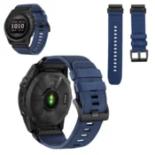Pašček za uro Garmin Fenix 5X 6X 7X najlonski pašček moder QuickFit 26 mm