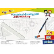 shumee Tehnični blok A4 10 listov bel 150 g/m2, Gimboo 7539BTS17-99
