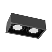 Brosline 1273 - Spot svetiljka CAGE 2xGU10/18W/230V crna