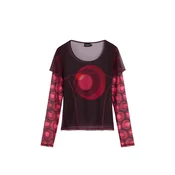 Desigual Majica rdeča / bordo