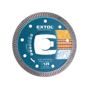 Extol Industrial Diamantno rezalno rezilo turbo Thin Cut, 125x22,2 mm, suho in mokro rezanje, 8703042