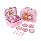 Decji cajni set u koferu, roze, kofer 25,5×18,5 cm