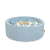 Bobono Suhi bazen Minky V-30 cm z 200 žogicami - megleno moder