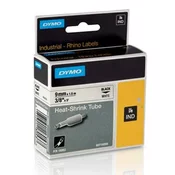 Dymo originalna traka za pisač naljepnica, Dymo, 18053, S0718280, crni ispis/bijela pozadina, 1,5 m, 9 mm, RHINO ravna skupljajuća folija