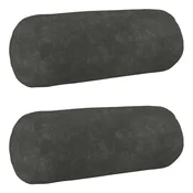 vidaXL Prevleka za blazino 2 pcs HEERLEN Antracit O 15 x 40 cm