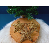 Ukrasi za božicno drvce - zvijezda 3kom 10,5cm GOLD