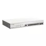 D-Link DBS-2000-10MP mrežni prekidac Upravljano Gigabit Ethernet (10/100/1000) Podrška za napajanje putem Etherneta (PoE) Sivo