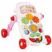 Pilsan Hodalica za bebe Happy baby, Belo-roze