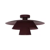Stropna svetilka PLATO 1xE27/15W/230V, O 32 cm, bordo