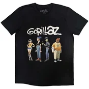 Gorillaz Majica Spray Logo Group Unisex Black S