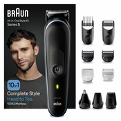Braun Series 5 5445 All-In-One Style Kit 10u1 za uredivanje brade, kose i tijela