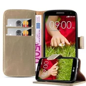 Cadorabo CADORABO Ohišje, združljiv z LG v Capuccino Brown - zaščitni pokrov z magnetnim zapiranjem, stoječo funkcijo in režo za kartico, (20570140)