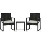 Homestar Bistro komplet 3-delni vrtni garnitura 55x58x76 cm krem