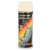 Barva za usnje v spreju 200ml LEATHER PAINT Motip - RAL 9010 bela