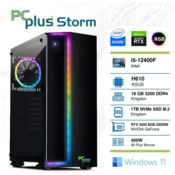 PCPLUS gaming desktop Storm i5-12400F 16GB 1TB NVMe SSD GeForce RTX 3050 8GB Windows 11 Home RGB