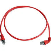 Telegärtner RJ45 omrežni priključni kabel CAT 6A S/FTP 2 m rdeče barve z zaščito pred gorenjem, brez halogena Telegärtner