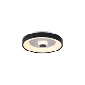 Searchlight 89735-38BK - LED prigušivo stropno svjetlo POLKA 24W/230V + 6W O 38,5 cm crno