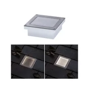 Paulmann Brick LED talna svetilka za vgradnjo, 10x10cm - Sodobni - siva, prozorna - Kovina