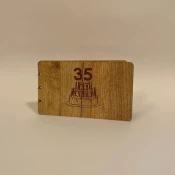 Drvena cestitka 35. rodendan, 19x16cm