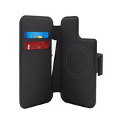 PURO Folio MagSafe Case - 2-u-1 Case za iPhone 15 Plus / 14 Plus / 12 Pro Max (crna)