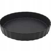 Porcelanast pekač za pite 25 cm črne barve