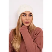 Kesi Cap with fleece Karolina K243 ecru