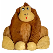 Dvěděti 2Kids Toys Leseni magnet Velika opica Brown