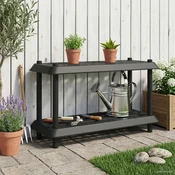 vidaXL Polična enota 2 nivojev 100 x 40 x 55,5 cm PP Antracit