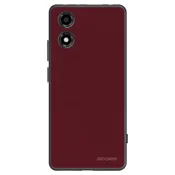 Silikonski črni ovitek za Motorola Moto E14 - Burgundy red
