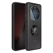 AVIZAR Ovitek za Honor Magic 8 Lite, dvomaterialna zaščita z magnetnim obročkom, Črna, (5000190407)