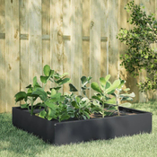 Vidaxl vidaXL Dvignjena greda antracit 100x100x33,5 cm jeklo
