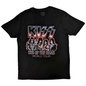 Kiss End Of The Road Tour Red (Back Print) Black M Majica