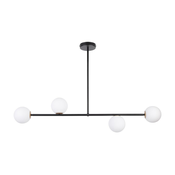 Viseci luster GAMA 4xG9/12W/230V crna