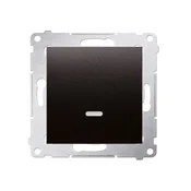 Enopolno stikalo z LED osvetlitvijo (modul) 10AX, antracit Simon54
