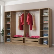 Hanah home Ormar Kale 270x190x52cm Bež