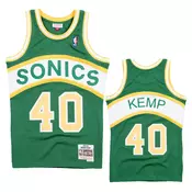 Shawn Kemp 40 Seattle Supersonics 1994-95 Mitchell & Ness Road Swingman dres