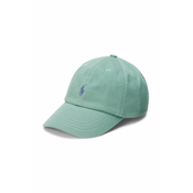 Otroška bombažna bejzbolska kapa Polo Ralph Lauren zelena barva, 322785653057