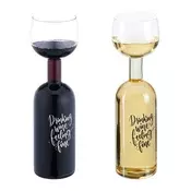 Northix Steklenica za vino 750 ml zabavno darilo za ljubitelje vina