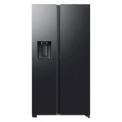 Samsung RS80F65KDFEF Stran ob strani z vodo, No Frost+, Premium ČRNa jeklo.
