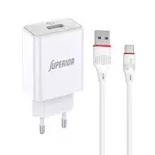 Superior Kucni punjac SU-P101 Fast QC3.0 18W 3A Type C, Beli