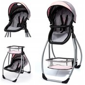 Bayer Design stolac za hranjenje Trio, ružičasta/siva