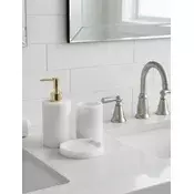 Aberto Design set za kupatilo, 3 dijela, bijela
